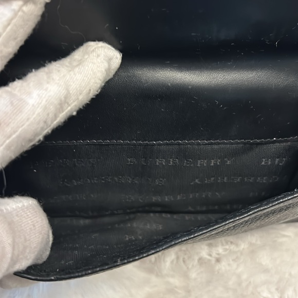 Burberry Black pebbled leather long wallet - Picture 11 of 17